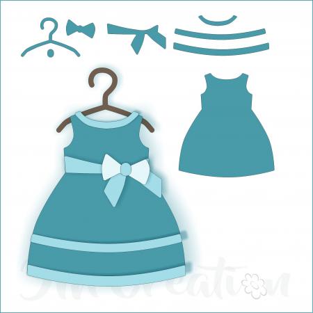 Stanzschablone - Baby-Kleidung Mädchen